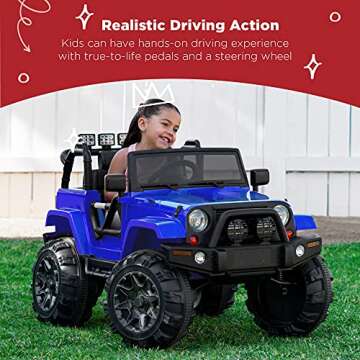 Best Choice Products Kids 12V Ride On Truck, Battery Powered Toy Car w/Spring Suspension, Remote Con...