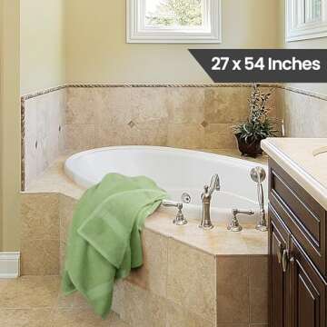 Utopia Towels 4 Pack Premium Bath Towels Set 600GSM