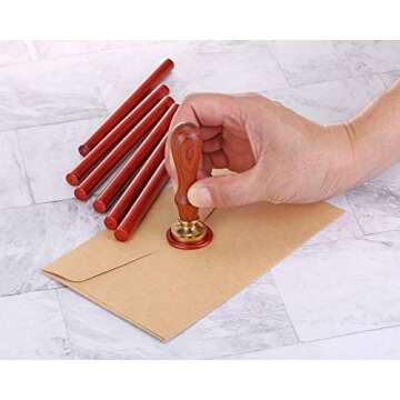 Yoption 15 Pieces Glue Gun Sealing Wax Sticks for Wax Seal Stamp, Great for Wedding Invitations, Cards, Envelopes (Antique Wine Red)