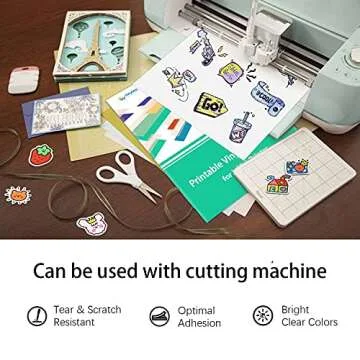 Gwybkq Glossy Waterproof Sticker Paper for Inkjet Printers