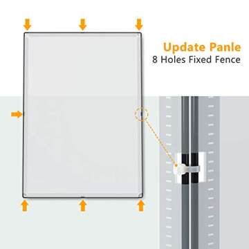 Tespo Pet Playpen, Portable Large Plastic Yard Fence Small Animals, Puppy Kennel Crate Fence Tent, 2...