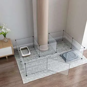 Safe and Stylish Tespo Pet Playpen for Small Animals