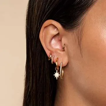 HESSAWELL Gold Hoop Earrings for All Occasions