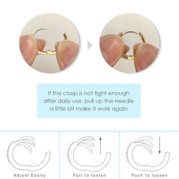 HESSAWELL Gold Hoop Earrings for All Occasions