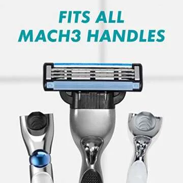 Gillette Mach3 Razor Refills for Men - Close Shave, Great Value