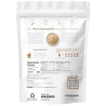 Organic Maca Root Powder, 2 Pound, Gelatinized for Better Absorption, Rich in Antioxidants, Help Ene...