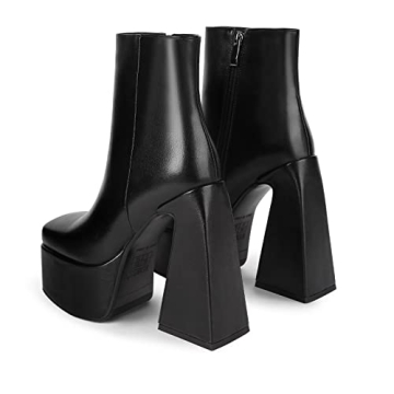 Wetkiss Black Platform Boots for Fashion and Comfort