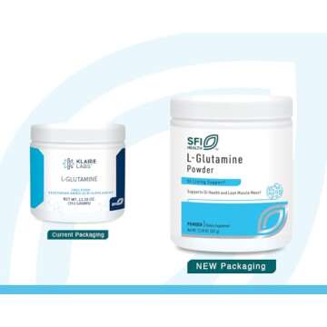 Klaire Labs L Glutamine Powder - 5000mg Free-Form & Hypoallergenic Amino Acid - Supports Muscle Reco...