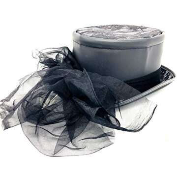 STORM BUY ] Steampunk Style Women/Men Top Hat Metallic Scientist Time Traveler Halloween Costume Cosplay Hat