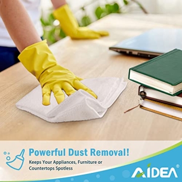 AIDEA Microfiber Cleaning Cloths 12PK Spotless Solutions