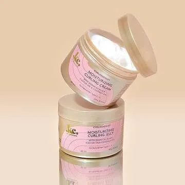 KeraCare CurlEssence Moisturizing Coconut Curling Cream - With Jamaican Black Castor Oil & Coconut Oil - For Curly Hair - SIlicone and Paraben Free - 11.25 oz