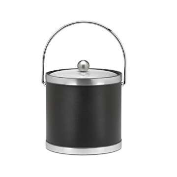 Kraftware Black with Polished Brass 3 Qt