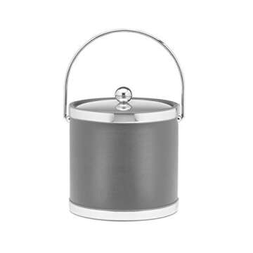 Kraftware Black with Polished Brass 3 Qt