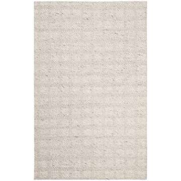 SAFAVIEH Marbella Collection Area Rug - 8' x 10', Beige, Handmade Wool, Ideal for High Traffic Areas in Living Room, Bedroom (MRB525B)