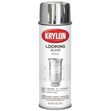 Krylon Looking Glass Silver-Like Aerosol Spray Paint 6 Oz.