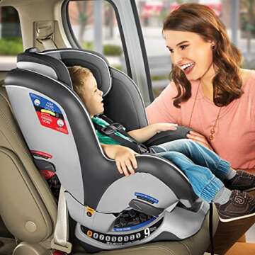 Chicco NextFit Zip Convertible Car Seat | Rear-Facing Seat for Infants 12-40 lbs. | Forward-Facing Toddler Car Seat 25-65 lbs. | Baby Travel Gear | Nebulous