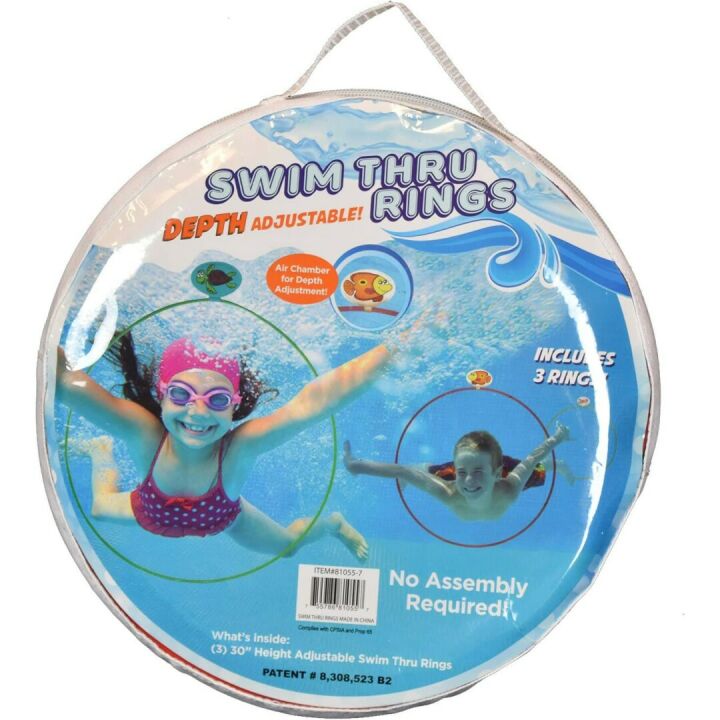 Water Sports Swim Thru Rings - Adjustable Assorted Pack