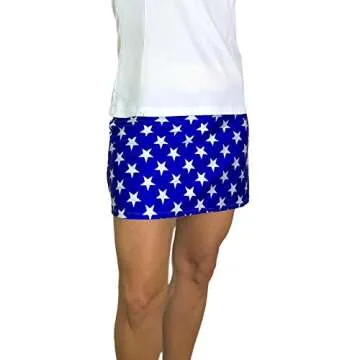 Smash Dandy Wonder Woman Inspired Slim Style Athletic Skort Costume (XSmall) Blue