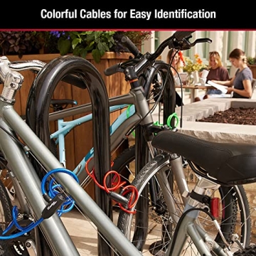 Master Lock Bike Lock Cables 3-Pack for Versatile Security