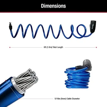 Master Lock Bike Lock Cables 3-Pack for Versatile Security