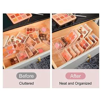 JessLab Acrylic Organizer for Stylish Makeup Storage