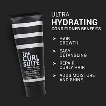 The Curl Suite Hydrating Conditioner for Women, Men, & Kids - Perfect Hair Conditioner for Curly Hair- Paraben & Sulfate Free Hydrating Conditioner - Adds Moisture & Shine (8 Oz.)
