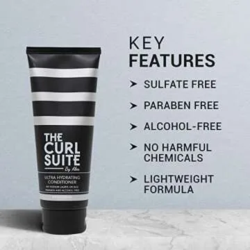 The Curl Suite Hydrating Conditioner for Women, Men, & Kids - Perfect Hair Conditioner for Curly Hair- Paraben & Sulfate Free Hydrating Conditioner - Adds Moisture & Shine (8 Oz.)
