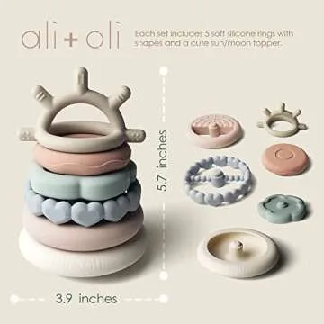 Ali+Oli Stacking Rings for Creative Infant Play