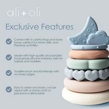 Ali+Oli Stacking Rings for Creative Infant Play