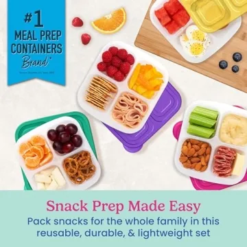 Bentgo Easyboxes 4-Compartment Snack Containers