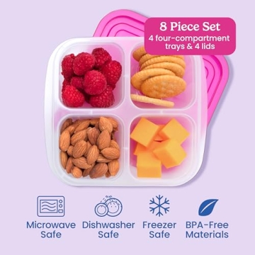 Bentgo Easyboxes 4-Compartment Snack Containers