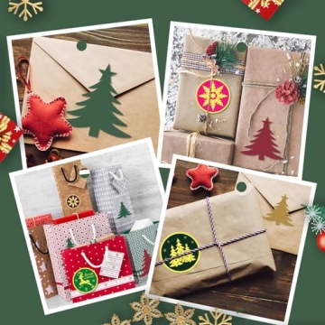 120Pcs Large Christmas Stickers for Gifts and Envelopes