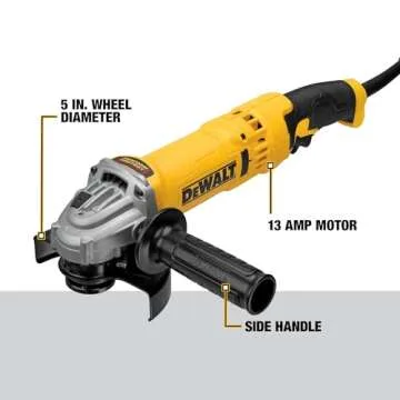 DEWALT Angle Grinder Tool for Exceptional Cutting and Grinding Performance