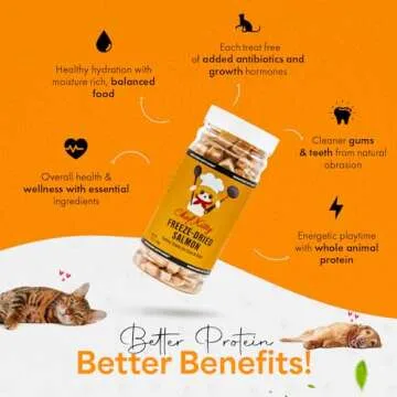 Chef Kitty Freeze Dried Salmon Treats for Cats & Dogs