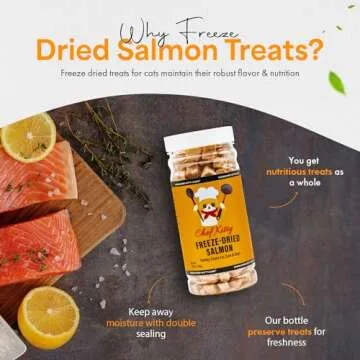 Chef Kitty Freeze Dried Salmon Treats for Cats & Dogs