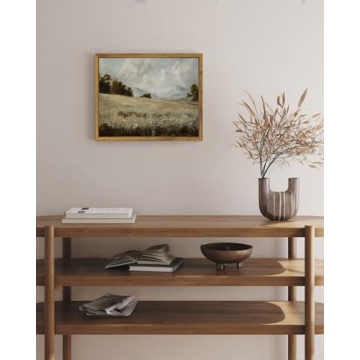 SHENIFY Vintage Landscape Framed Canvas Wall Art - 8x10in