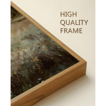 SHENIFY Vintage Landscape Framed Canvas Wall Art - 8x10in