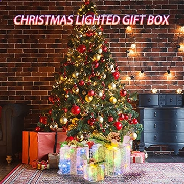 Christmas Lighted Gift Boxes Set of 3 - FUNPENY