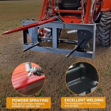 YINTATECH 49" Hay Spear 3000lbs Quick Attach for Tractors