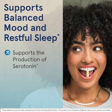 Jarrow Formulas® L-Tryptophan, 500 mg Dietary Supplement for Stress, Sleep, and Mood Support, 60 Capsules, 60 Day Supply