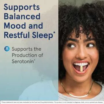 Jarrow Formulas® L-Tryptophan, 500 mg Dietary Supplement for Stress, Sleep, and Mood Support, 60 Capsules, 60 Day Supply