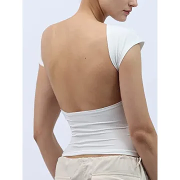 Women's Backless Y2K Crop Top - Summer Fashion Must-Have