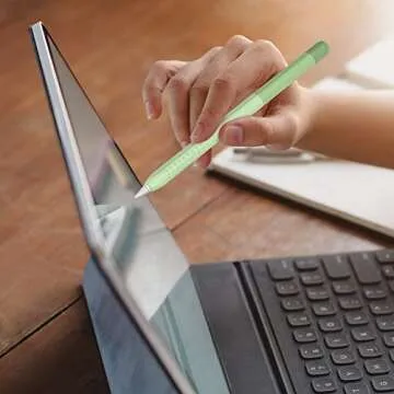 Delidigi Silicone Case, Green, Compatible with Apple Pencil 2nd Generation, Portable Electronic Device Cover for Protecting, Storing, and Carrying