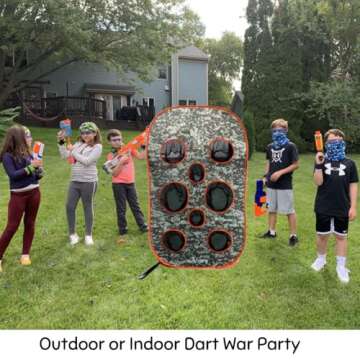 Wishery Large Nerf Gun Target for Kids - Perfect Gift