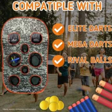 Wishery Large Nerf Gun Target for Kids - Perfect Gift