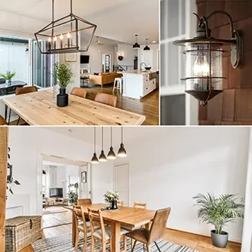 LUXRITE Vintage Candelabra LED Bulbs 550 Lumens Dimmable