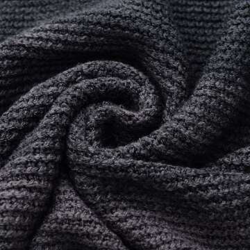 Chic Women's Striped Poncho with Tassels