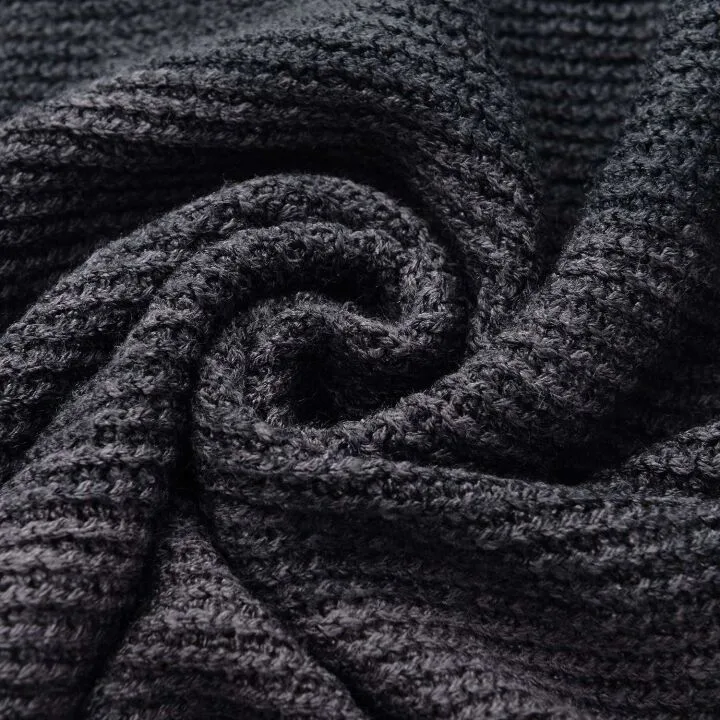 Chic Women's Striped Poncho with Tassels