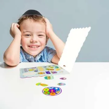 Rite Lite Passover Seder Sticker Book, 100+ Stickers, 4 Pages For Pesach Holiday Decor