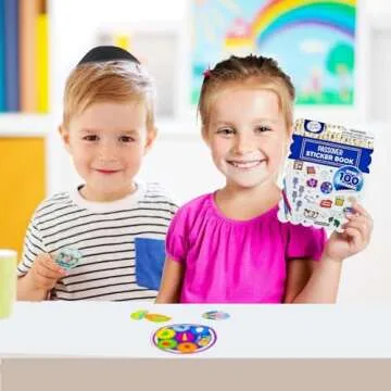 Rite Lite Passover Seder Sticker Book, 100+ Stickers, 4 Pages For Pesach Holiday Decor